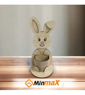 TAVŞAN KALEMLİK 11*11*24CM T406