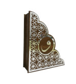 AHŞAP KUR'AN I KERİM KUTUSU PLEKSİ DESENLİ 19*22*6CM T212