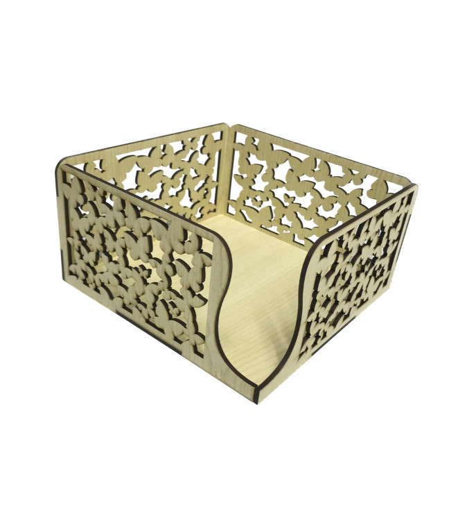 KELEBEK DESENLİ PEÇETELİK 17*17*9CM T389