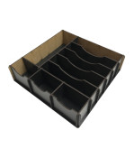 ÇEKMECE İÇİ AHŞAP PARA DÜZENLEYİCİ 25*25*6 CM T429