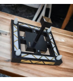 AVİZE PLEKSİ DESENLİ LEDLİ 45*45*25CM T403