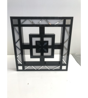 AVİZE PLEKSİ DESENLİ LEDLİ 45*45*25CM T403