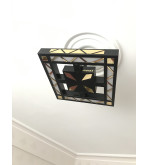 AVİZE PLEKSİ DESENLİ LEDLİ 45*45*25CM T403