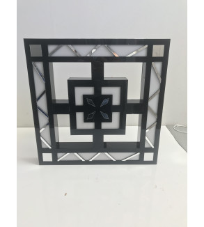 AVİZE PLEKSİ DESENLİ LEDLİ 45*45*25CM T403