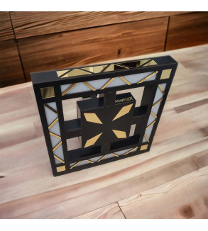 AVİZE PLEKSİ DESENLİ LEDLİ 45*45*25CM T403