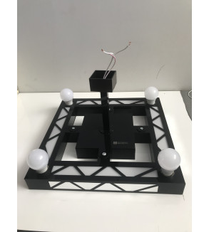 AVİZE PLEKSİ DESENLİ LEDLİ 45*45*25CM T403