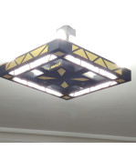 AVİZE PLEKSİ DESENLİ LEDLİ 45*45*25CM T403