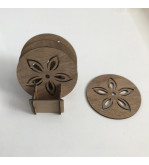 STANDLI 4'LÜ BARDAK ALTLIĞI T231