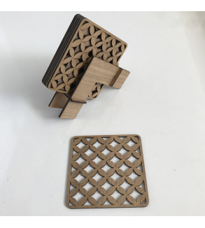 STANDLI 6'LI BARDAK ALTLIĞI T234