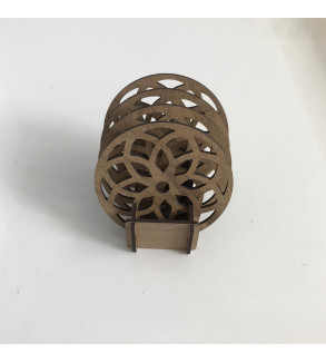 STANDLI 4’LÜ BARDAK ALTLIĞI T237