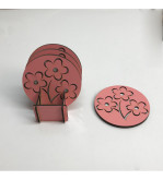 STANDLI 4’LÜ BARDAK ALTLIĞI ÇİFT KAT T245