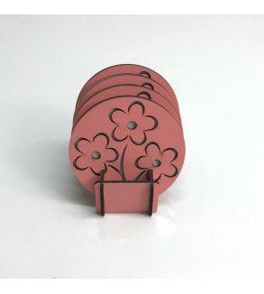 STANDLI 4’LÜ BARDAK ALTLIĞI ÇİFT KAT T245