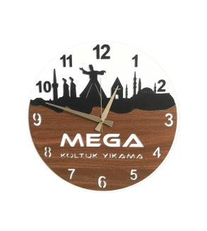 KONYA SİLÜET DEKOR DUVAR SAATİ 40*40 CM T459