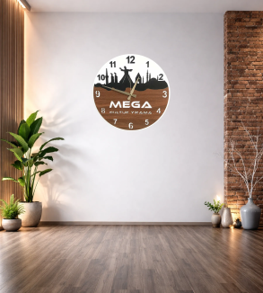 KONYA SİLÜET DEKOR DUVAR SAATİ 40*40 CM T459