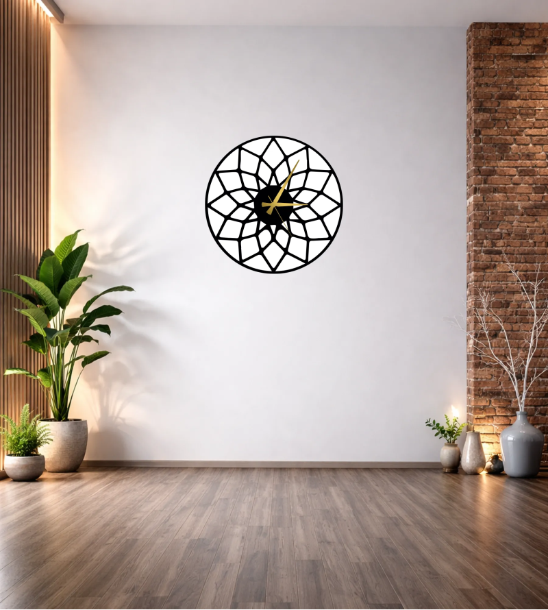 DESENLİ DUVAR SAATİ T25