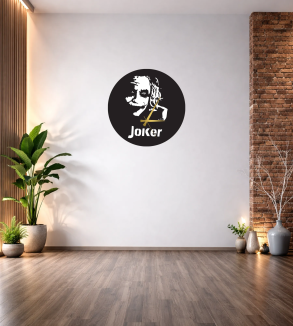 JOKER SİLÜETLİ DEKOR DUVAR SAATİ T26