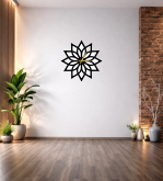 LOTUS ÇİÇEĞİ FİGÜRLÜ DEKOR DUVAR SAATİ T27