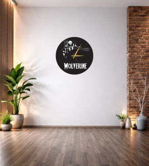 WOLVERİNE FİGÜRLÜ DEKOR DUVAR SAATİ T40