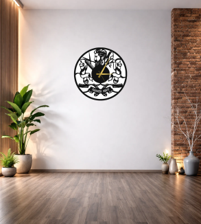 BARBER SHOP DEKORATİF DUVAR SAATİ T105