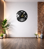 BARBER SHOP DEKORATİF DUVAR SAATİ T107