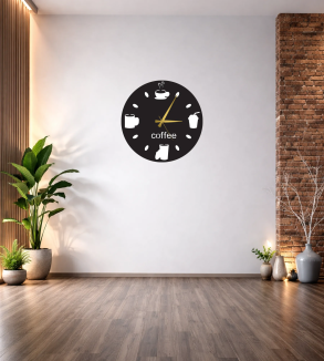 COFFEE DEKOR DUVAR SAATİ T125