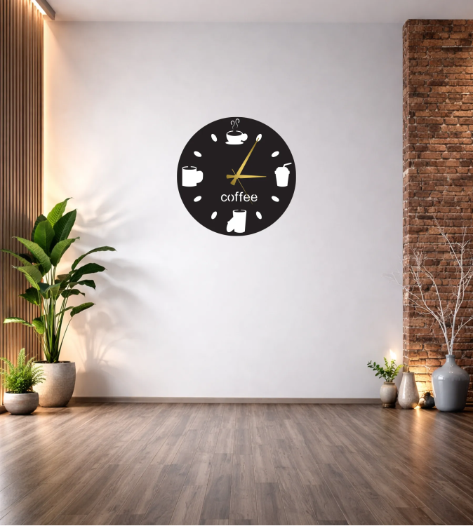 COFFEE DEKOR DUVAR SAATİ T125