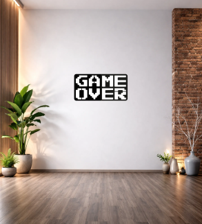 GAME OVER DEKOR DUVAR TABLOSU T148