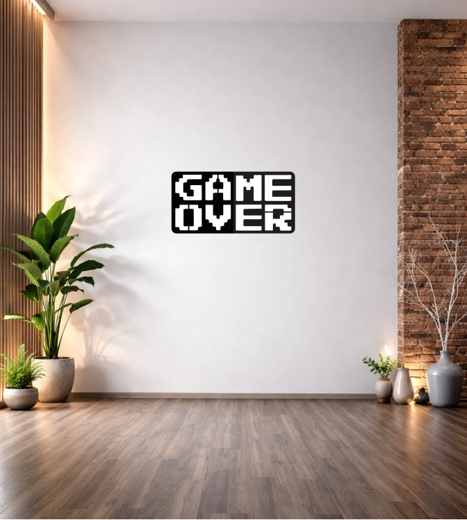 GAME OVER DEKOR DUVAR TABLOSU T148