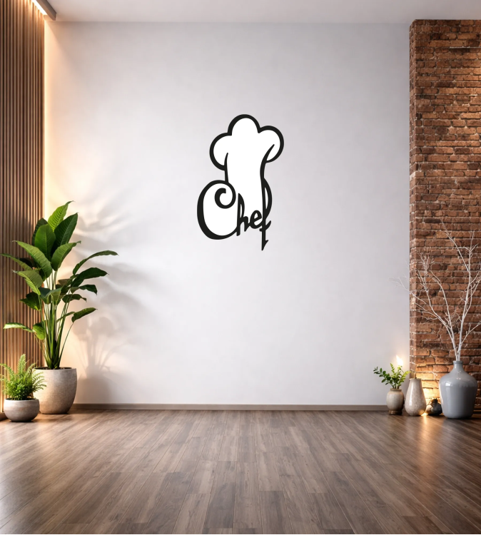 CHEF YAZI DEKOR DUVAR TABLOSU T156