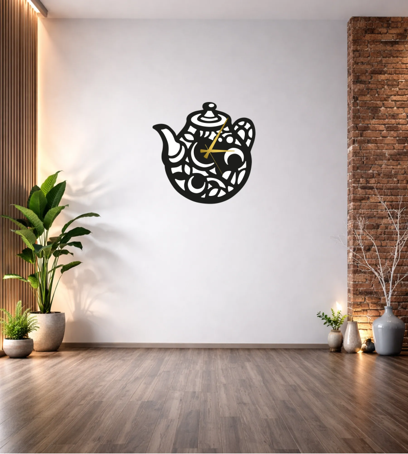 ÇAYDANLIK DEKOR DUVAR SAATİ T188