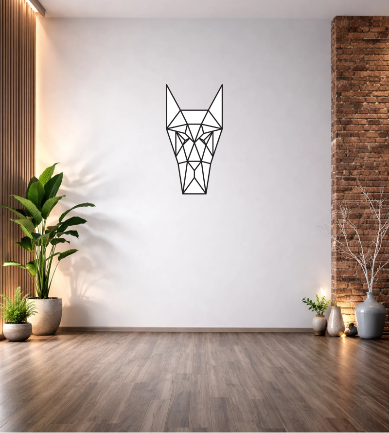 GEOMETRİK KÖPEK DUVAR TABLOSU T299