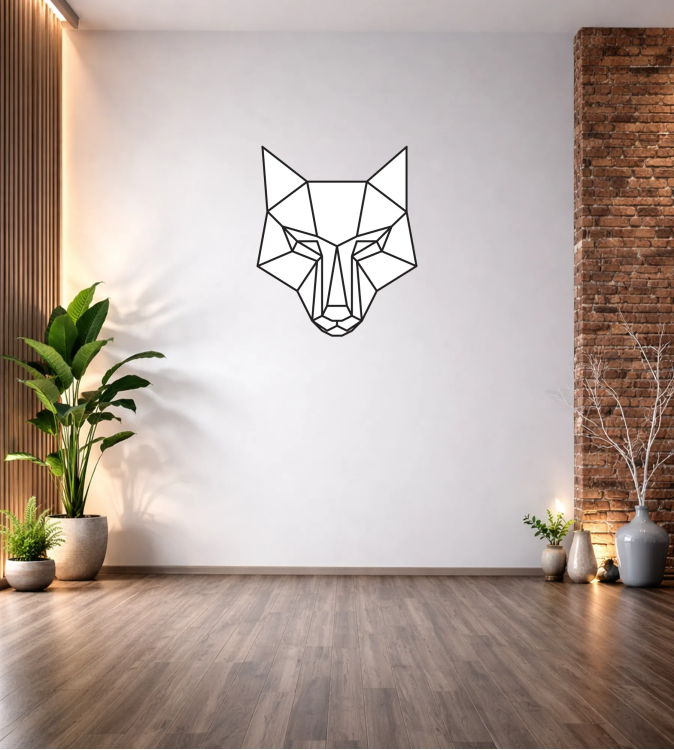 GEOMETRİK KURT DUVAR TABLOSU T300