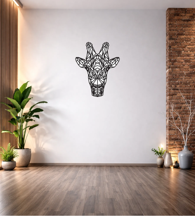 GEOMETRİK ZÜRAFA DUVAR TABLOSU T305