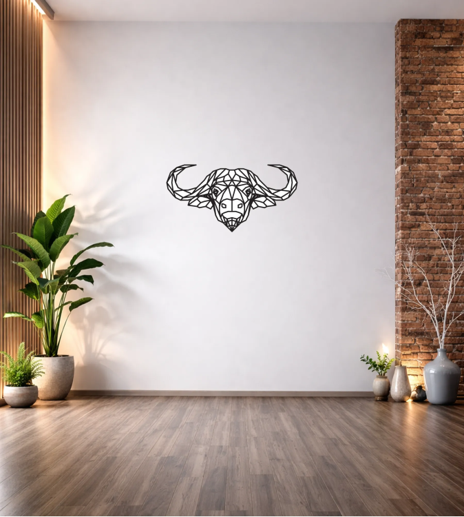 GEOMETRİK BUFALO DUVAR TABLOSU T309