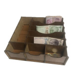 ÇEKMECE İÇİ AHŞAP PARA DÜZENLEYİCİ 25*25*6 CM T429
