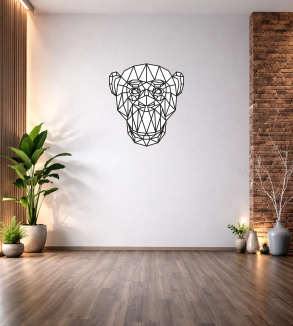 GEOMETRİK MAYMUN DUVAR TABLOSU T315