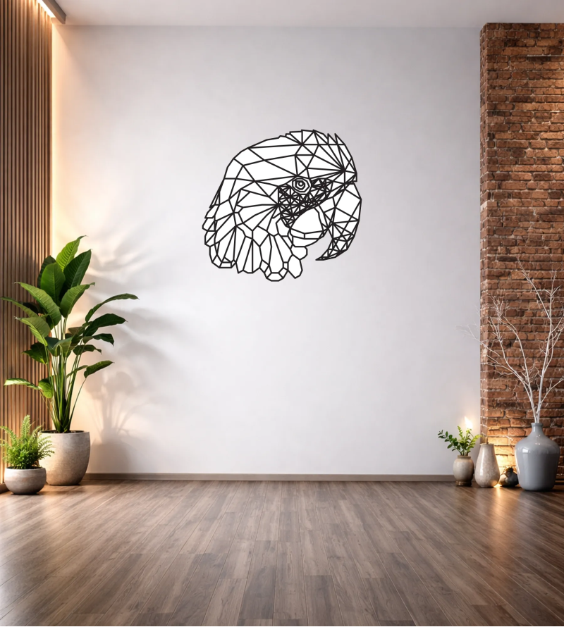 GEOMETRİK PAPAĞAN DUVAR TABLOSU T318