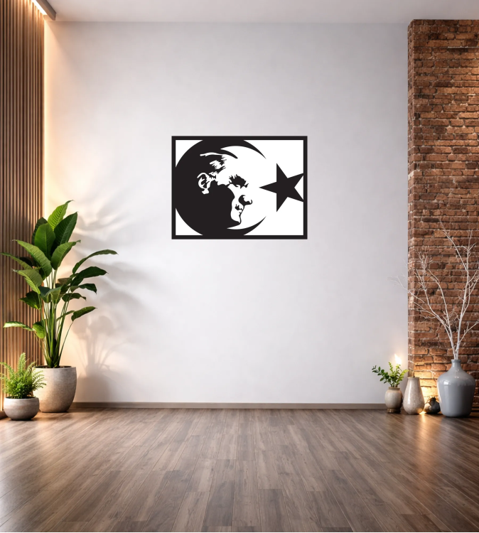 AYYILDIZ ATATÜRK DUVAR TABLOSU T347