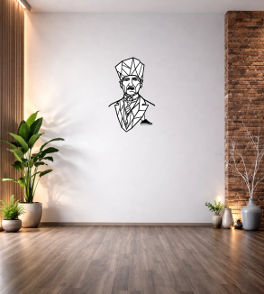 GEOMETRİK ATATÜRK DUVAR TABLOSU T445