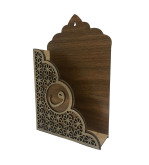 AHŞAP KUR'AN I KERİM KUTUSU ASKILI MDF DESENLİ 19*30*6CM T209